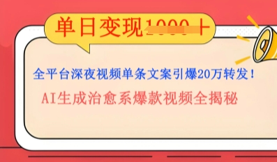 全平台深夜文案新风口：DeepSeek生成百万播放量金句，治愈系内容涨粉速度快4倍-梦妍科技资源网