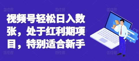 视频号轻松日入数张，处于红利期项目，特别适合新手-梦妍科技资源网