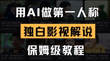 用AI做第一人称独白影视解说，手把手教学，保姆级教程-梦妍科技资源网